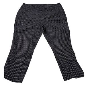 Chico's Women's Polka Dot Cropped Pants Career Casual